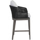 Capri 38 inch Smoke Grey / Copacabana Marble Outdoor Counter Stool